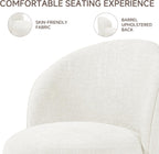 360° Swivel Barrel Accent Chair, Chenille Upholstered Kitchen Dining Room Chair, Makeup Vanity Side Chair for Bedroom Living Room - Beige