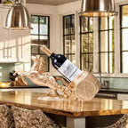 Horse Sculpture Resin Wine Bottle Holder - Tabletop Kitchen Decor, Decorative Storage Organizer for Home Bar Cellar, Unique Gift for Men Women Housewarming, Holds 1 Standard Bottle (B)