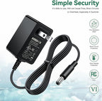 9V 2A AC/DC Adapter for X Rocker Game Gaming Chair 5130301 5127401 5172601 5143601 5132301 UL Listed X Rocker Power Supply Cord Charger