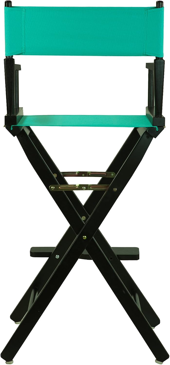 Casual Home 30" Director's Chair Black Frame-with Teal Canvas, Bar Height