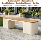 Garden Benches for Outdoors, Patio Benches for Outdoors, Weather Resistant, Backless Design, Suitable for Parks, Gardens, Patios, and Leisure Areas.(Green,150 * 40 * 45CM)