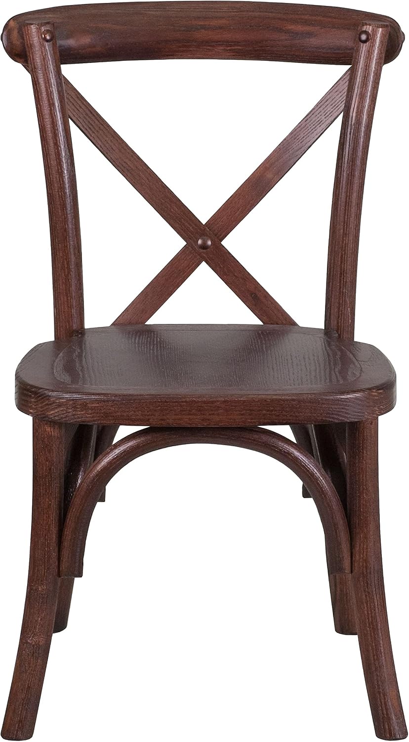 Flash Furniture HERCULES Series Kid's Mahogany Cross Back Chair