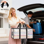 8 Pack Extra Large Heavy Duty Moving Bags,Clear Large Storage Bags with Lids,Moving Boxes with Zippers