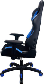 Energy Pro Series Gaming Chair Ergonomic Outlast Technology High-Back Racing Style Height Adjustable 4D Armrests Mesh and PU Leather with Lumbar Support Cushion and Headrest Pillow, Blue