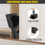Folding 2-Step Stool for Adults Kids Non-Slip Collapsible Portable Step Stool for Kitchen Home Toilet Bedroom Office Bathroom Rv,Holds 300 Lbs(Black)