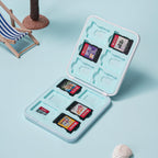 GeekShare Switch Game Card Case Compatible with Switch 2 (2025), Portable Game Holder Cartridge Case for NS 2, Card Storage Shell with 12 Game Card Slots - Shark Party