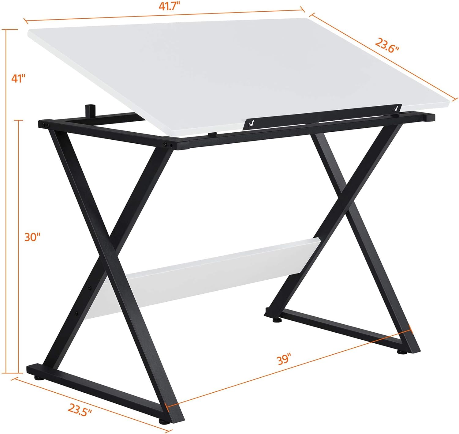 Yaheetech Drafting Table for Artists Art Desk Drawing Painting Studying Table w/Tilted Tabletop Art Craft Work Station for Adults Home Office School Use