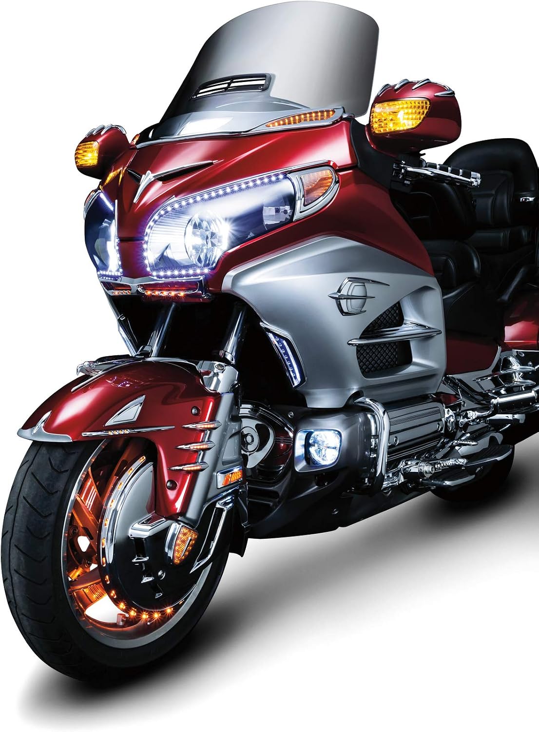 Kuryakyn 7333 Motorcycle Accent Accessory: Front Fender Deco Eagle Ornament, Chrome