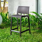 Lagoon Rue Rattan Stack-Able Counter Stool - 2 Pcs Per/Set (White)