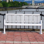Patio Benches for Outdoors Park Chair Outdoor Long Leisure Stool Double Square Garden Community Scenic Bench Garden Benches for Outdoors