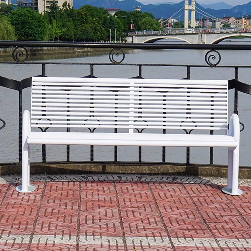 Patio Benches for Outdoors Park Chair Outdoor Long Leisure Stool Double Square Garden Community Scenic Bench Garden Benches for Outdoors