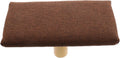 STOBAZA Wooden Zen Stool Kneeling Bench with Comfortable Sitting Posture and Stable Support, Coffee Color, Cotton Cloth Cushion, for Home Decor and Office Meditation Practice