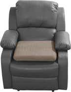 HOMBYS Tufted Furry Recliner Seat Cushion for Elderly Foam Curved Edge Large Square Seat Cushion for Recliner Chair, Floor Pillow, Office Chair, Car, No Pressure on Thighs(Brown)