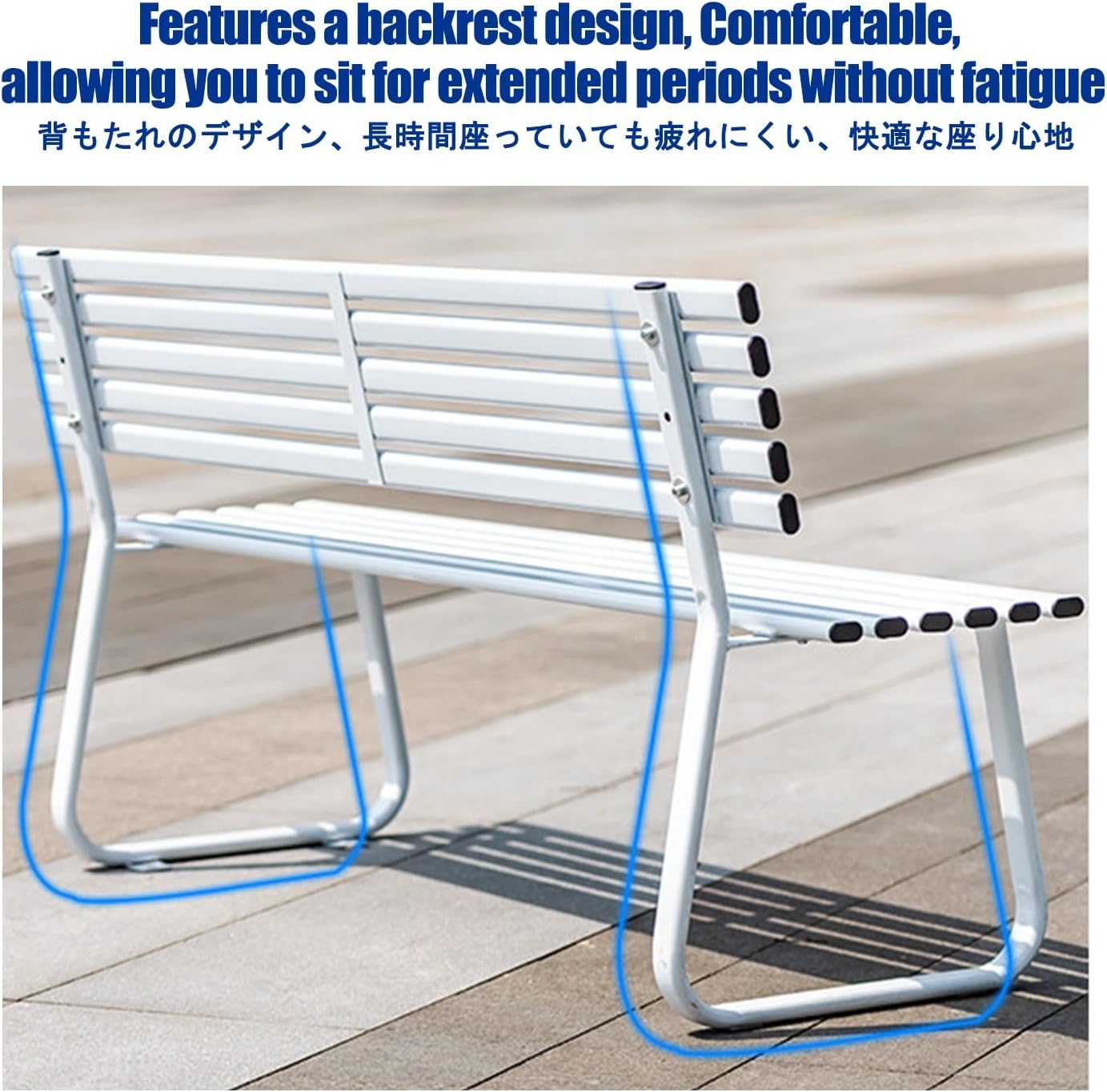 Outdoor Benches, Patio Benches for Outdoors, Features a Cast Iron Frame with Strong Load Bearing Capacity, Making It Suitable for Gardens and Courtyards.(Green,Backless)