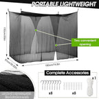 Fly Net - Durable Polyester lnsect Protection Netting, Spacious Adventure Travel Canopy, essentiaI Climber Sleeping Bed Cover, Easy Setup Relaxation Enclosure | for Home Yard Indoor Outdoor Use
