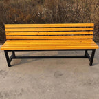 Patio Benches for Outdoors Bench Rest Area Shoe Changing Stool Solid Wood Back Outdoor Courtyard Square Seat Park Row Chair Garden Benches for Outdoors