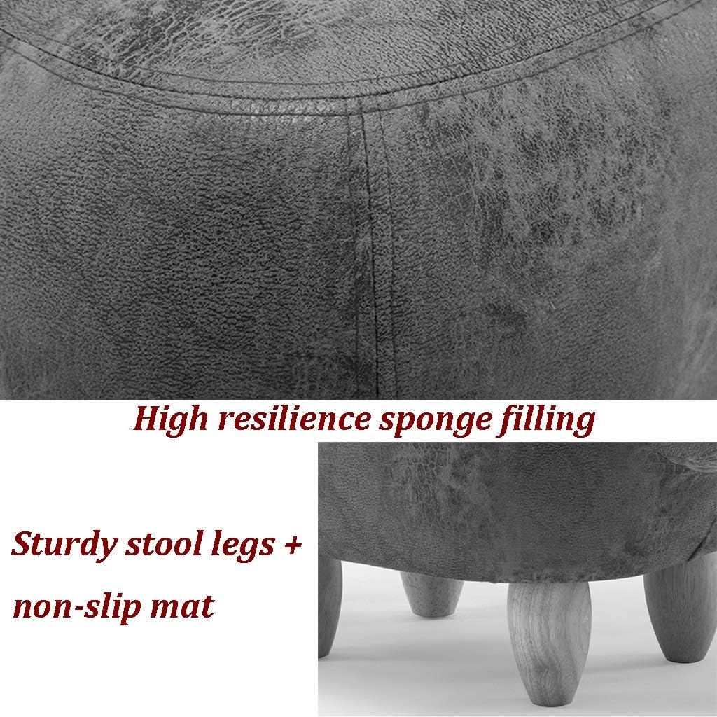 Footstools Animal Footstool Creative Cute Hippo Shoe Changing Stool,Small Coffee Table and Low Stool in The Living Room,Ottomans Beside The Bed in The Bedroom,D-65 * 37CM (D 65 * 37CM)