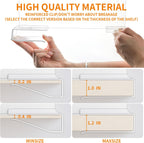 Yieach Adjustable Height Clear Shelf Dividers,6 Pack Acrylic Closet Shelf Dividers for Organization,11.1 Inch Tall Vertical Plastic Shelf Separators for Towel,Sweater,Towel Organizers and Bookshelf