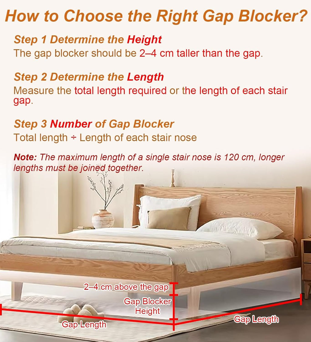 Vibeo Anti-Fall Floating Stairs Gap Blockers, 6 7 8 in High Under Couch Bottom Gap Filler, Clear L-Shaped Toy Blocker Guards for Sofa, Bed, Cabinet(6x31in (15x80cm))