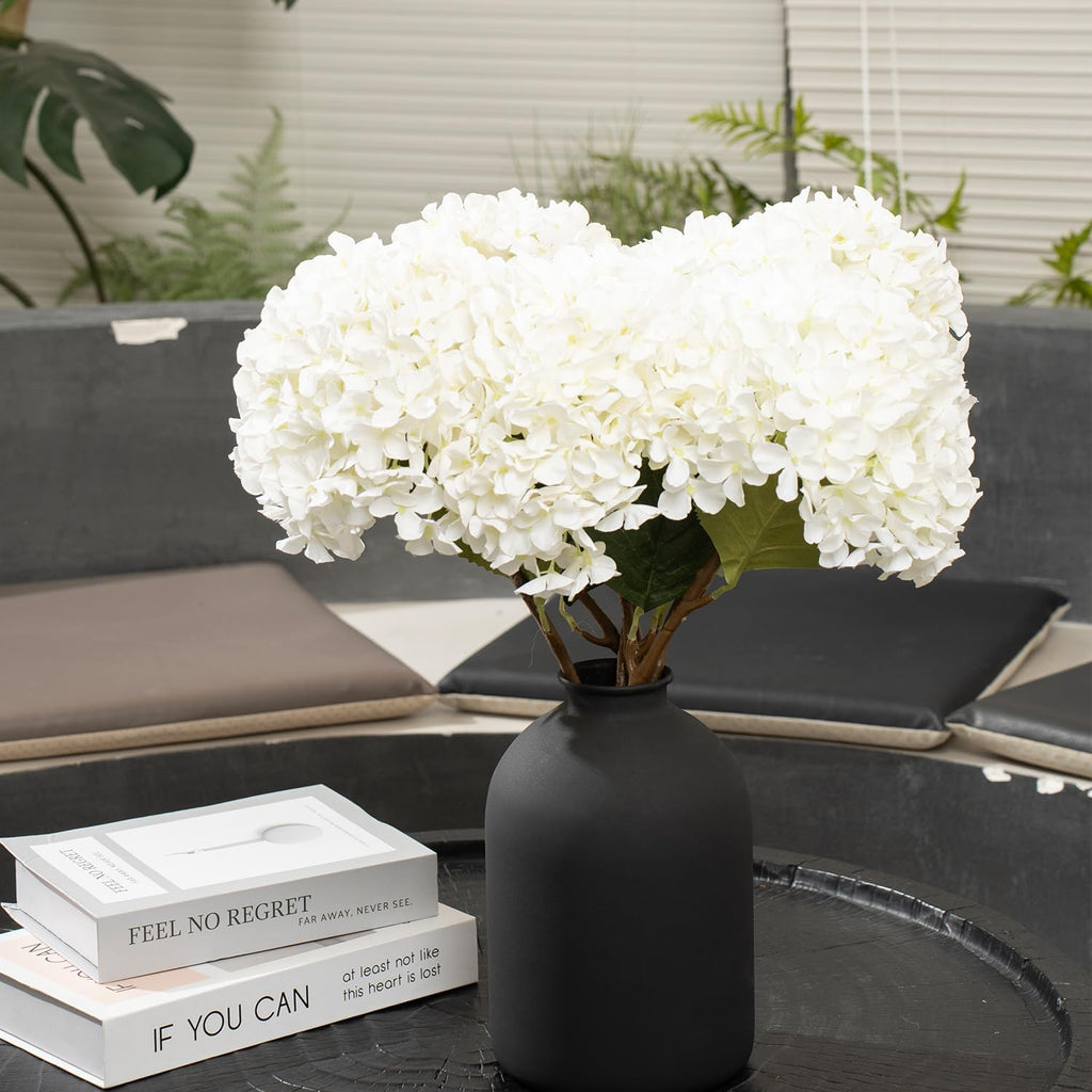 Metal Matte Black Vase 8.7 inch Tall Iron Frosted, Pampas Grass Vase for Centerpieces Minimalist Wabi Sabi Decor, Home Wedding Boho Décor