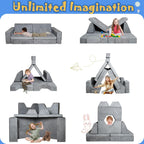 Modular Kids Sofa,Couch for Toddler and Baby Playroom/Bedroom,Perfect Toddler & Baby Couch for Play & Lounging,Ideal for Boys & Girls.New Recommended