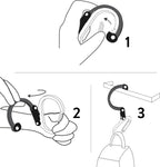 GEAR AID HEROCLIP 360° Swivel Carabiner Gear Clip and Hook (Medium) for Camping, Backpack, Suitcases and Garage Organization