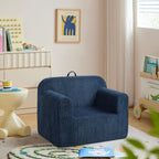 Getifun Foam Kids Sofa, Comfy Toddler Couch, Soft Toddler Armchair for Boys and Girls (Blue)