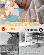 Shelf Dividers for Closet Organization, Portable Closet Shelf Divider, Closet Dividers for Shelves, Shelf Separators, Easy Access and Storage, Fits Wire Shelves and Wooden Boards 3pack