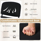 Giantex Set of 15 Conference Chair, Waiting Room Chairs with Ergonomic Upholstered Seat, Stackable Design for Home & Office, Meeting Room, Reception, 15-Pack Guest Chair Set (Black,15)