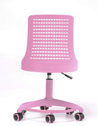 Kids Desk Chair Adjustable Height School/Home Children 4-12 Swivel with Anti-Scratch Wheels Breathable Back Chair for Kids Holds up to 175 Lbs – Color Pink