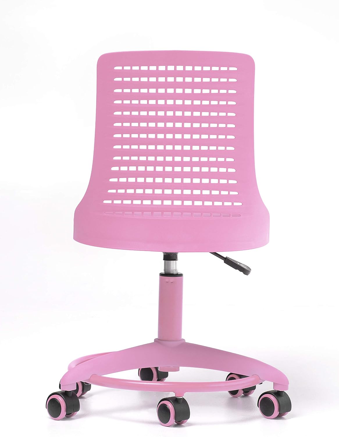 Kids Desk Chair Adjustable Height School/Home Children 4-12 Swivel with Anti-Scratch Wheels Breathable Back Chair for Kids Holds up to 175 Lbs – Color Pink