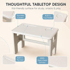 UNICOO Kids Folding Table, Toddler Activity Table for Study, Snack, Art Craft and Play, Portable Plastic Children's Table for Small Spaces, Home and Playroom