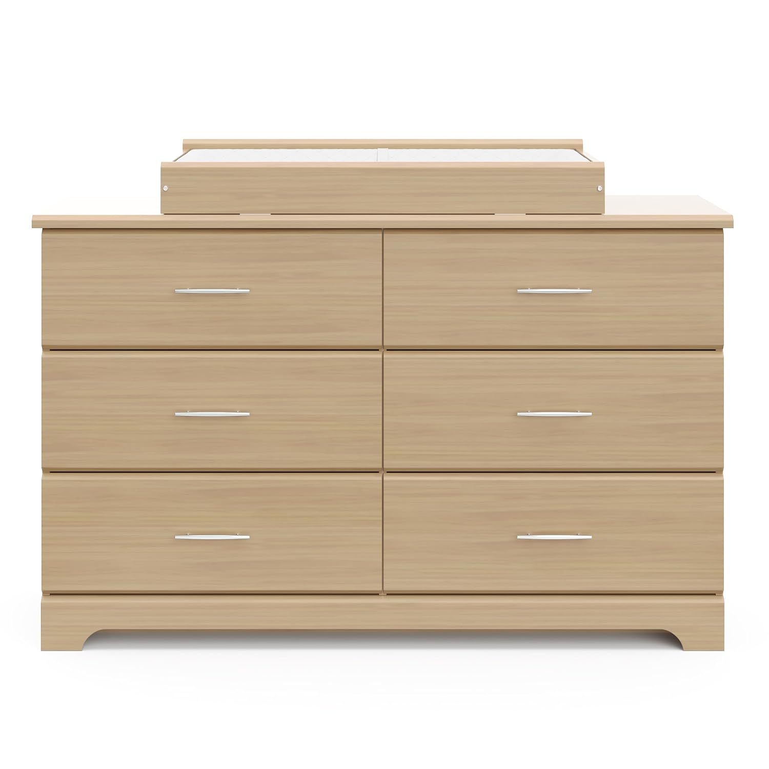 Storkcraft Brookside 6 Drawer Dresser, Driftwood | GREENGUARD Gold Certified, Wood Dresser for Bedroom, Kids & Nursery Storage Chest, Safety Interlocking Drawers, Kids Bedroom