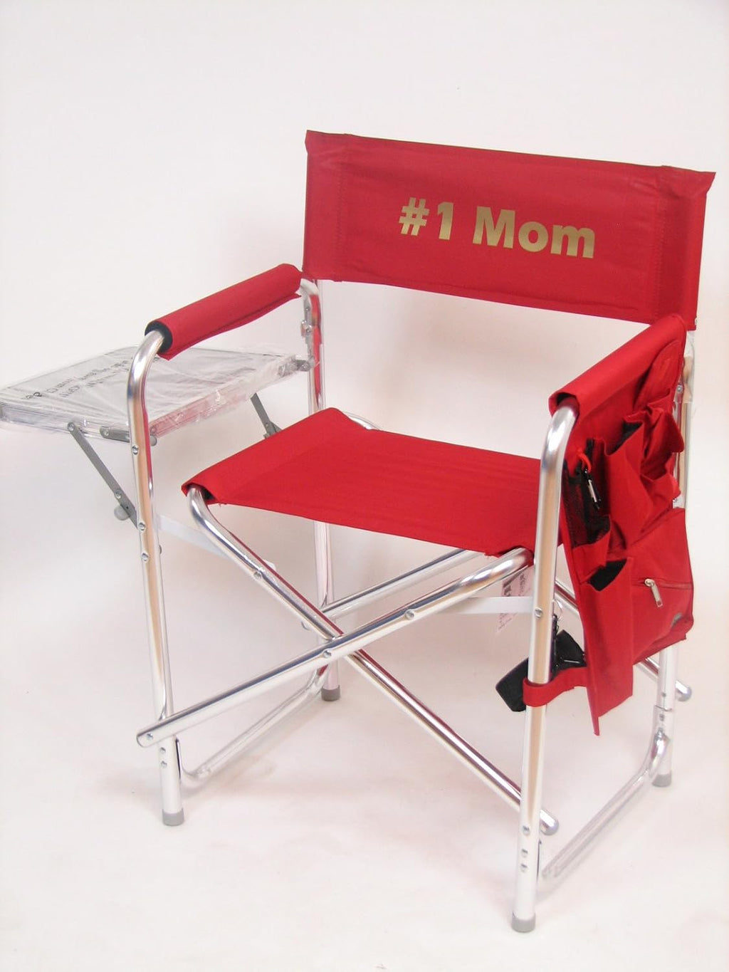 Personalized Imprinted Sports Director Chair with Side Table and Pocket