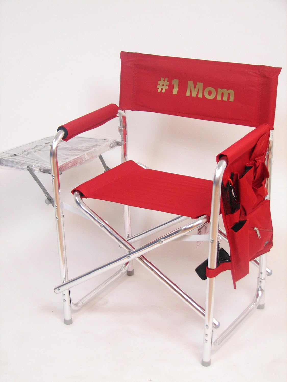 Personalized Imprinted Sports Director Chair with Side Table and Pocket