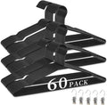 60Pack Metal Wire Hangers+5 Clothes Pins, 16.5" Wire Clothes Hangers for Standard Sized Shirt, Suits, Jackets, Skirts, Ultra Thin Space Saving, Bulk for Home and Commercial