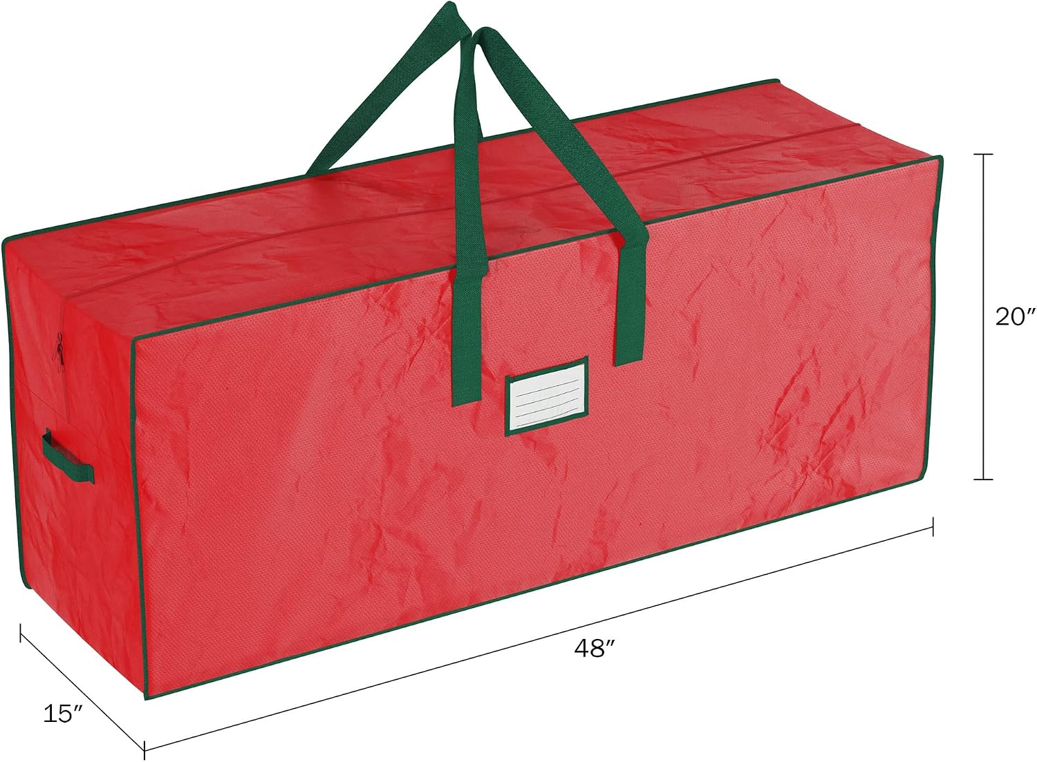 Christmas Tree Storage Bag Set - Set of 2 Bags for 7.5-Foot Artificial Trees - Protects Holiday Decorations and Inflatables by Elf Stor (Red)