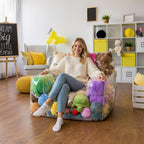 Clear Stuffed Animal Storage Chair, 0.25mm Thick Transparent Stuffed Toy Cover Bean Bag Waterproof Zipper Organizing Accessories for Pillows Cushions Clothing & Doll