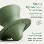 360° Swivel Gyro Chair for Sensory Integration, Spinning Stool with Deep Recessed Seat for Kids and Adults, Portable Indoor Outdoor Sensory Furniture for Camping, Bedroom, Patio, Backyard