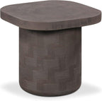 Tov Furniture Suraya Dark Umber Concrete Side Table