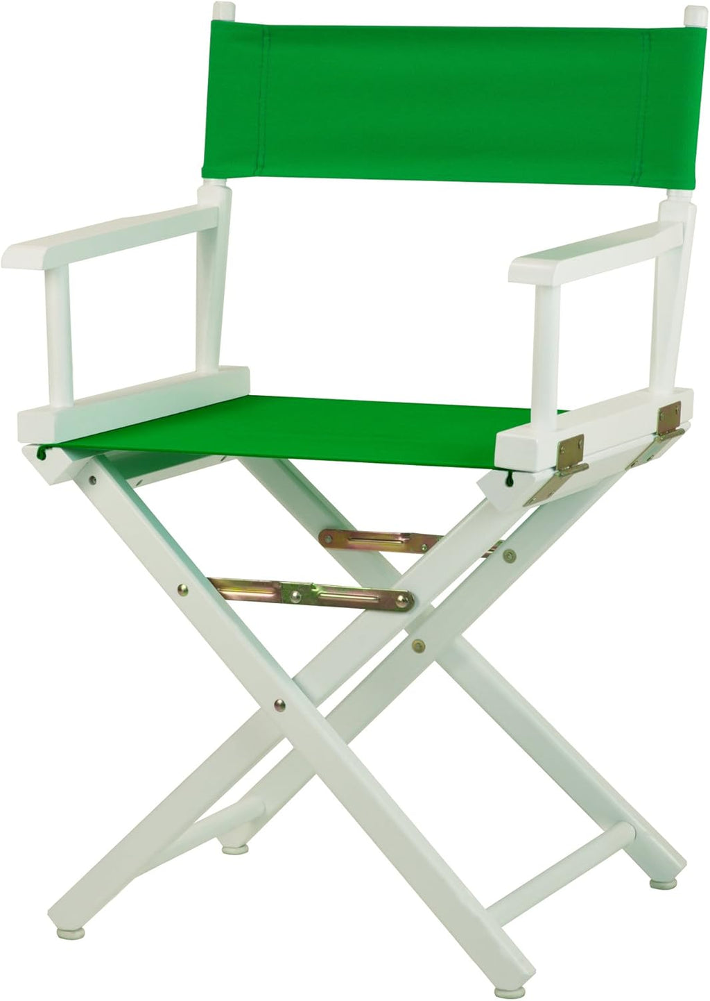 Casual Home 18" Director's Chair White Frame with Green Canvas