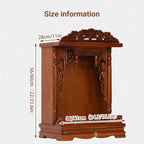 Household Wood Cabinet Personal Shrine Table with Pull-Out Storage Panel Chinese Cabinet Pedestal Offering Table for Home, Temple Buddha Shrine(Rosewood,36 * 28 * 56cm/14.2 * 11 * 22in)
