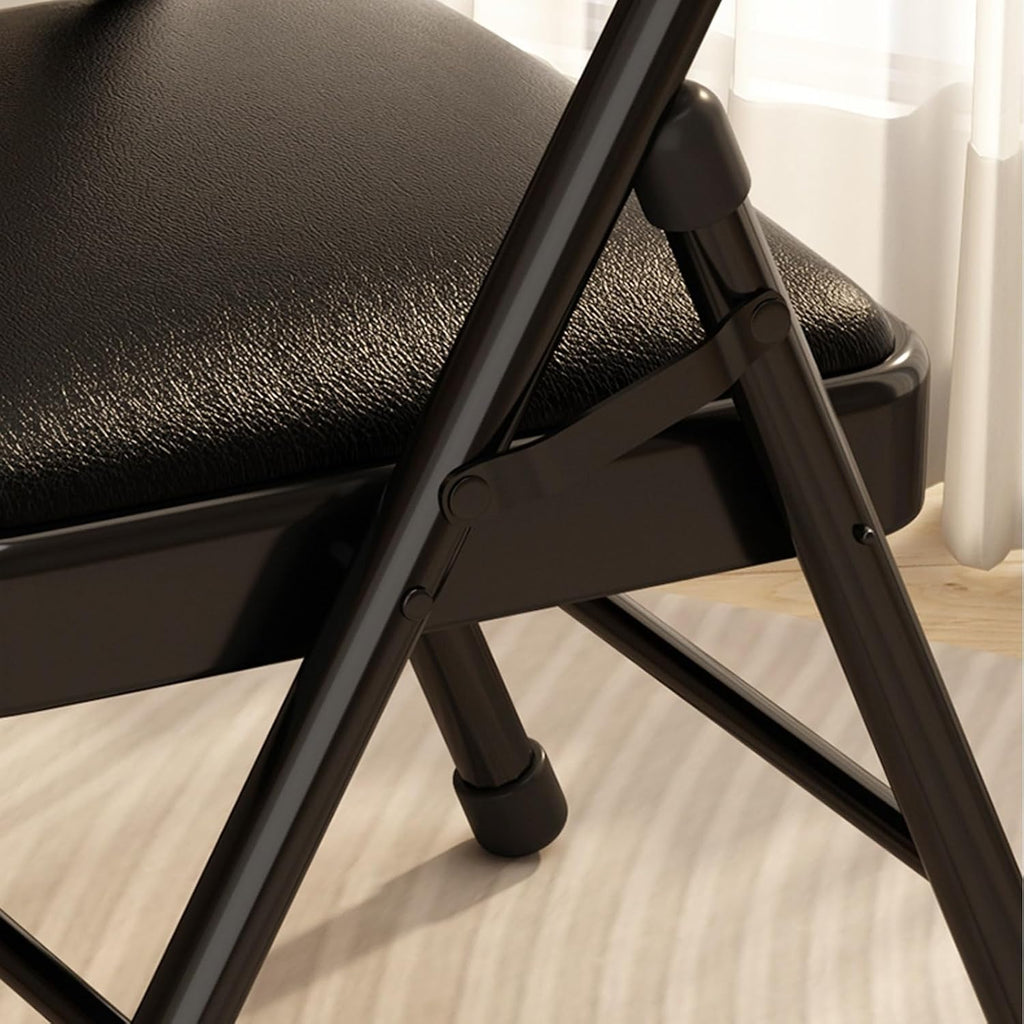 Folding Stools -Metal Chairs,Commercial Event Seat,Heavy Duty All Steel Frame,for Home,Office,Wedding, Banquets(1-Pack)(Green)