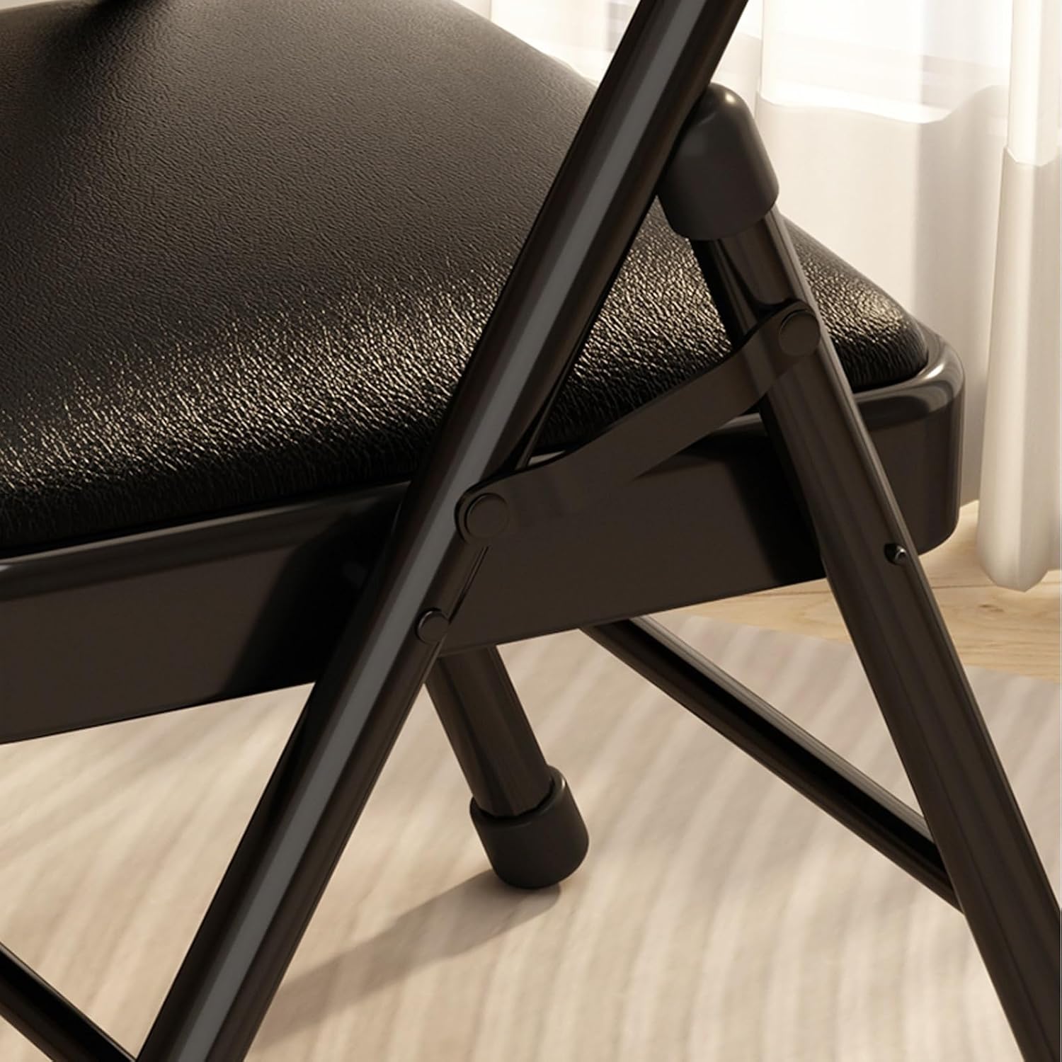 Folding Stools -Metal Chairs,Commercial Event Seat,Heavy Duty All Steel Frame,for Home,Office,Wedding, Banquets(1-Pack)(Green)