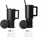 Simple Modern 40 oz Trek Tumbler with Handle and Straw Lid | Cup Holder Friendly Insulated Stainless Steel Travel Mug | Ember Red