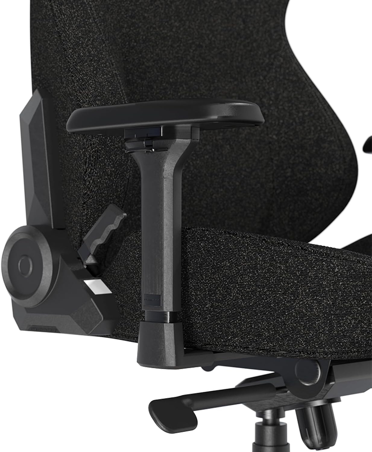 DXRacer Craft L Video Gaming Chair for Adults, Ergonomic Office Reclining Computer Chair with Magnetic Head Pillow and Lumbar Support, Racing Style Height Adjustable (Woven Fabric, Black)