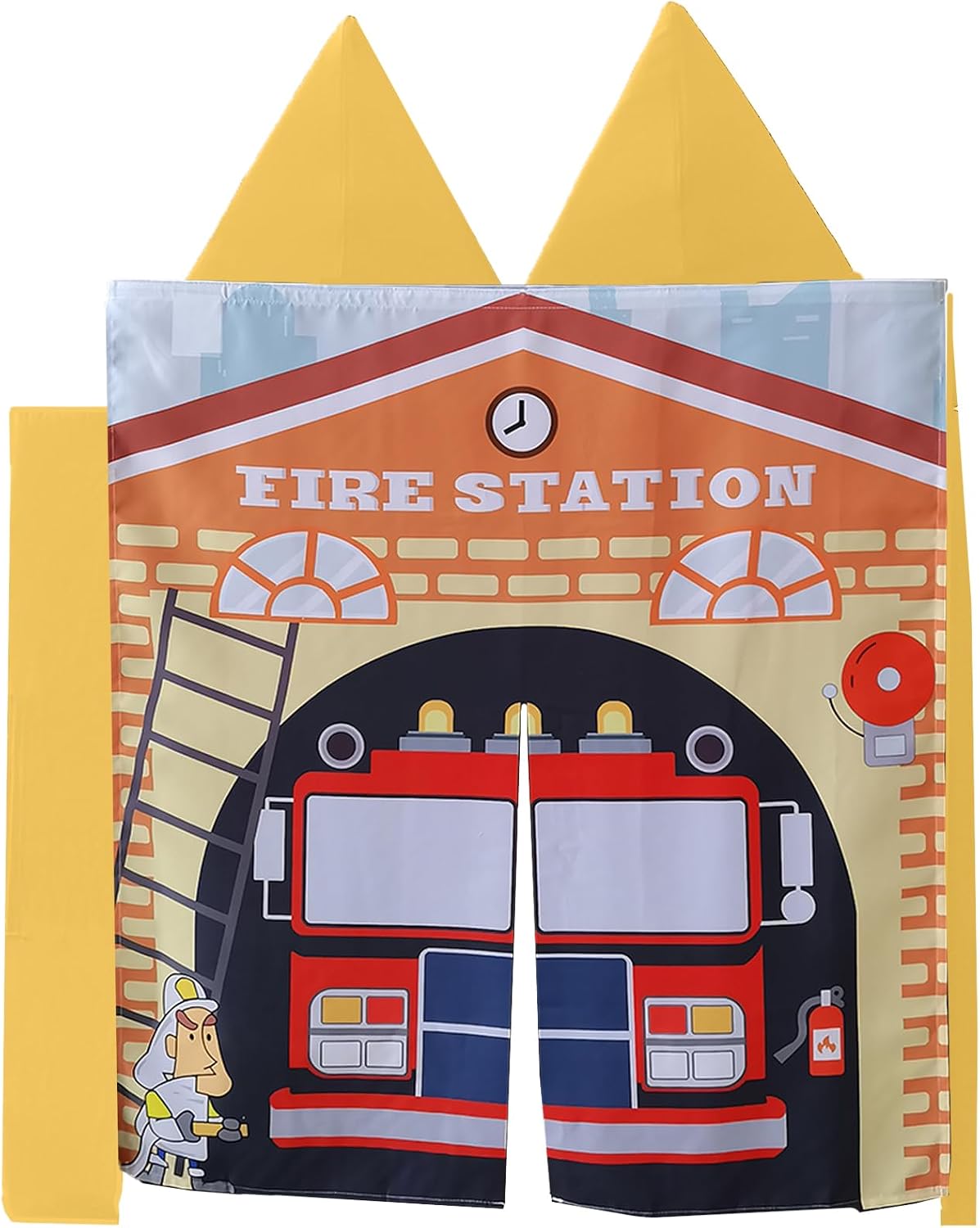 Fire Station Kids Play Panel for Kids Modular Play Couch Sofa （Sofa not Included）