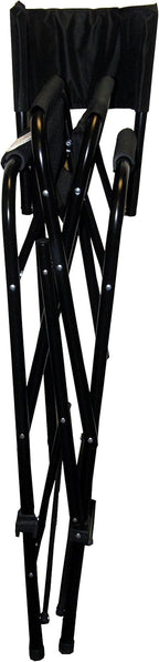 Impact Canopy Tall Folding Director's Chair, Heavy Duty, Set of 2 Chairs, Black