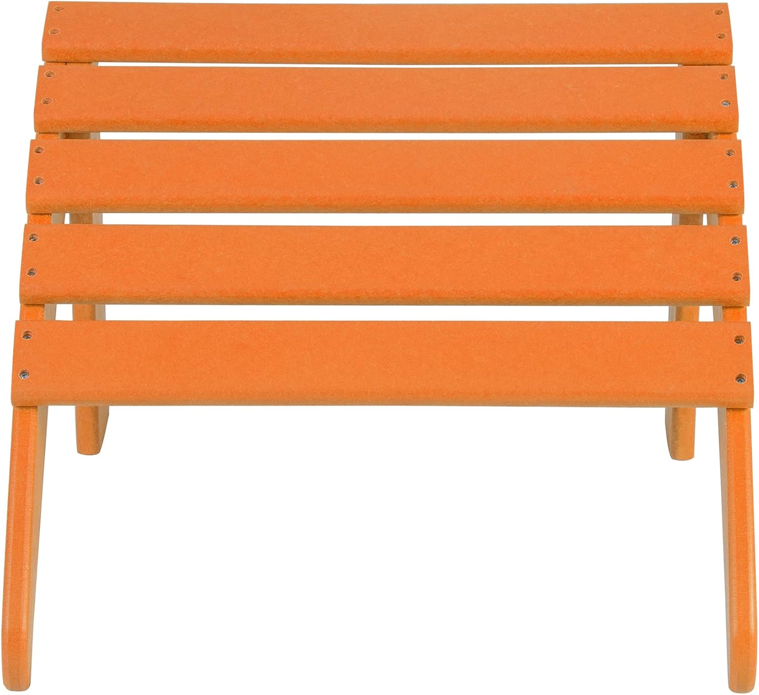 WO Home Furniture Adirondack Ottoman Outdoor Patio Footrest 13.5" Inch Folding Footstool for Outdoor Adirondack Chair (Orange)