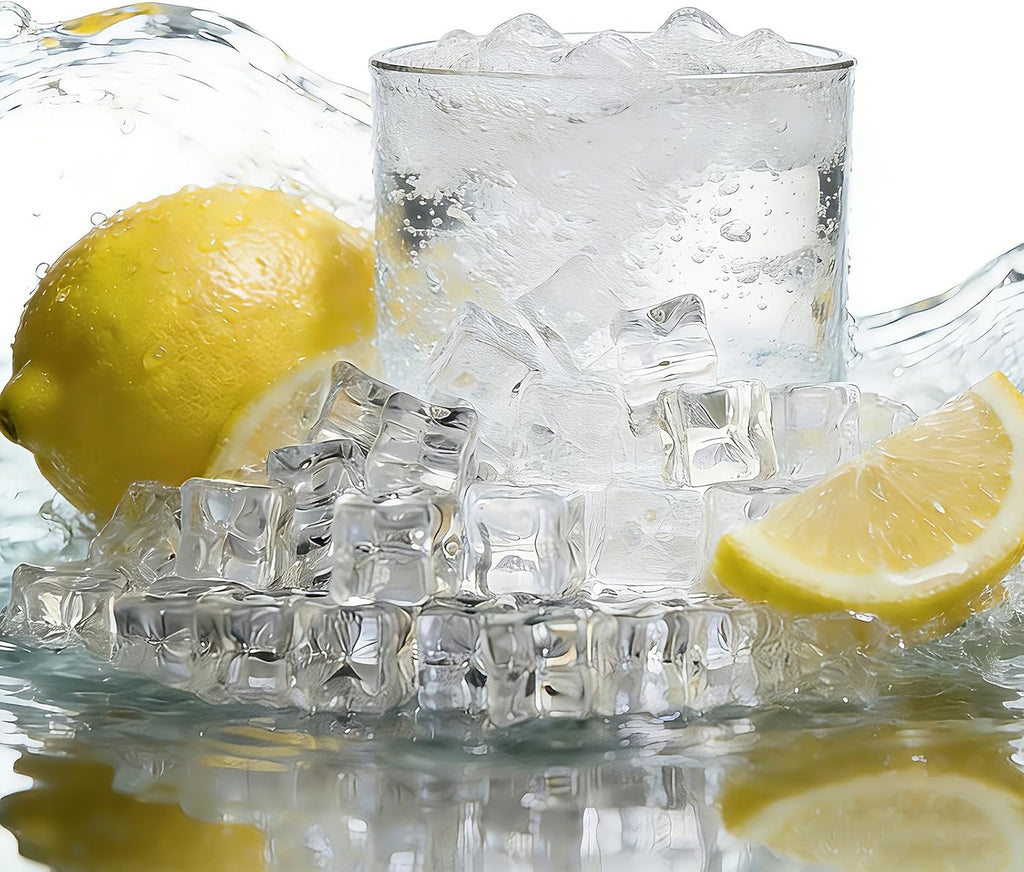 Fake Ice Cubes，100Pcs 15mm Clear Artificial Acrylic Ice Cubes Plastic Faux Icecubes for Fake Bake Vase Fillers Table Decorations Photography Prop